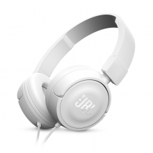 JBL T450 头戴式有线耳机耳麦 运动耳机 游戏耳机  白色