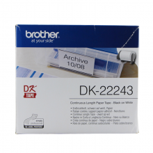 兄弟（Brother）DK-22243热敏不干胶标签纸标签色带102mm*30.48m白底黑字