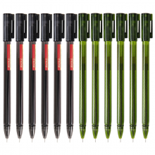 晨光(M&G)文具0.5mm黑色中性笔 全针管签字笔 优品系列水笔12支/盒AGPA1701